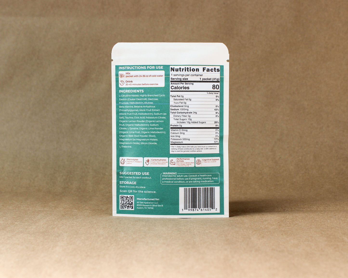 Tennis Mix - Electrolytes & Carbs for Players