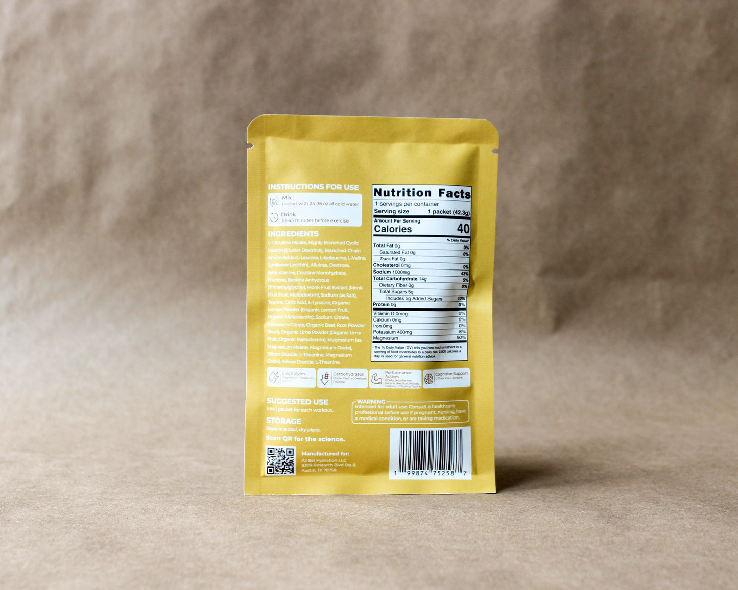 Strength Training Mix (5 PACK) - Electrolytes & Carbs for Lifters