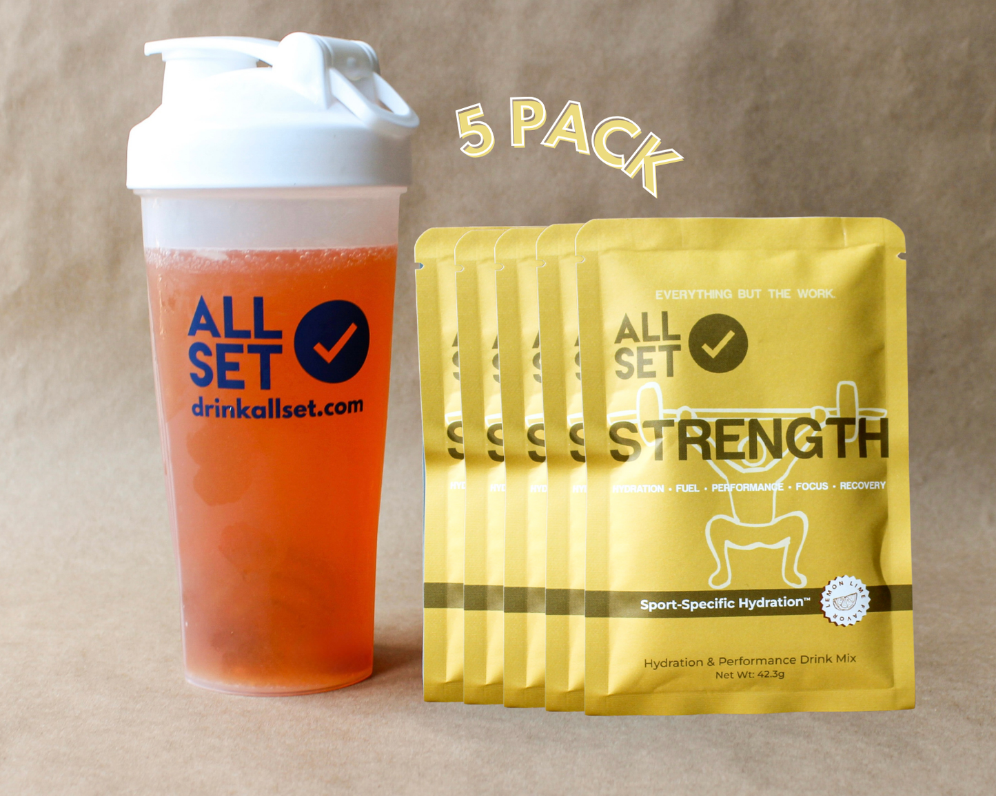 Strength Training Mix (5 PACK) - Electrolytes & Carbs for Lifters