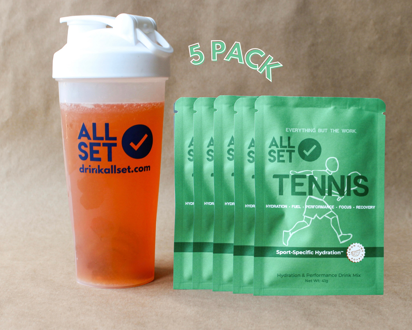 Tennis Mix (5 PACK) - Electrolytes & Carbs for Players